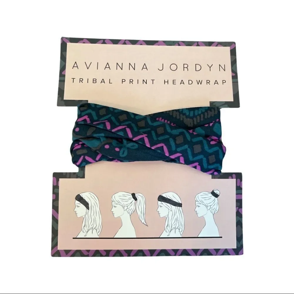 Avianna Jordyn Tribal Printed Headwrap NWT